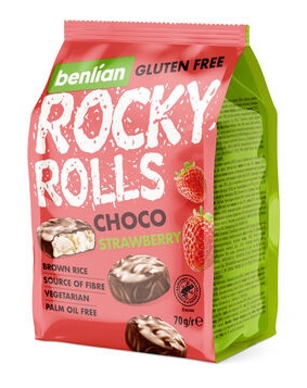 Rocky Rolls Strawberry 70g